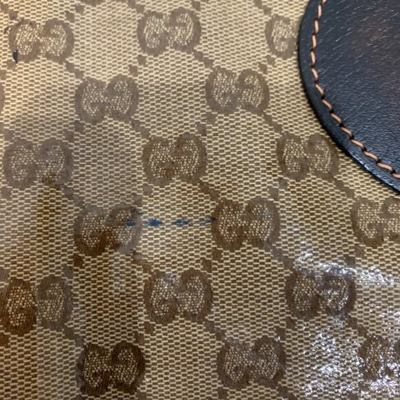 Gucci Brown GG Supreme Handbag Sku#84653 (gently used) - Picture 11 of 12